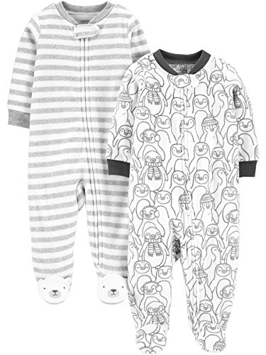 Simple Joys by Carter's 2-Pack Neutral Fleece Footed Sleep and Play Dormir para bebés y niños...