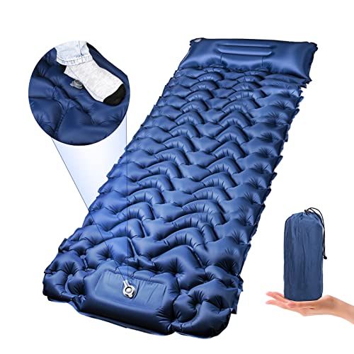 Owelth Esterilla Camping Autoinflable, Espesar Colchoneta Camping Hinchable con Almohada,...
