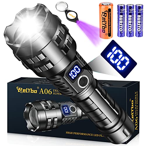 Linternas Led Alta Potencia, Linterna Led Recargable Alta Potencia, Xhp90 15000 Lumens Linterna a...