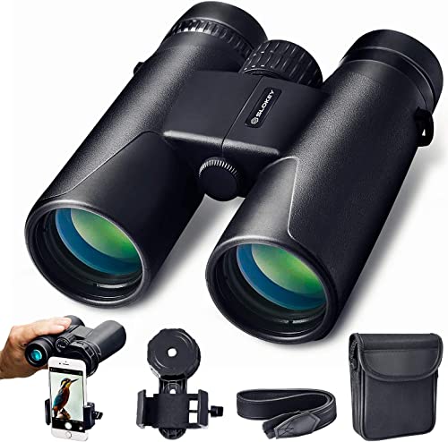 Prismáticos 10x42 Slokey - Binoculares Profesionales y Potentes con Gran Alcance. Ligeros e...