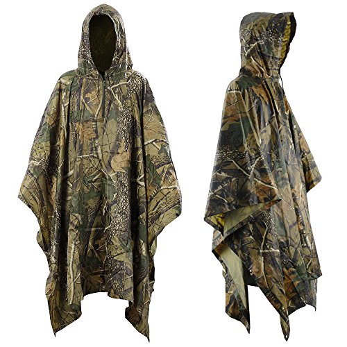Infreecs Poncho de Lluvia Impermeable, 3 en 1 Multifuncional Chubasquero Transpirable Ultrafino,...