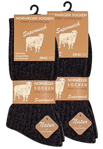 Vincent Creation 6 pares de gruesa y cálida noruegos calcetines para hombre